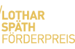 Logo des Lothar Späth Förderpreises in goldfarbener Schrift.